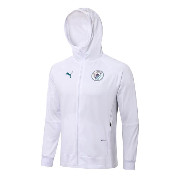 Chaqueta Con Capucha Manchester City 2022-23 Blanco